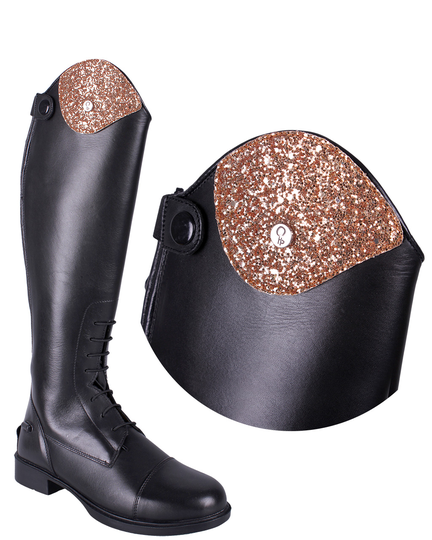 Utbytbar dekoration till QHP:s "Romy"- Sparkle Rose (35-36-37)