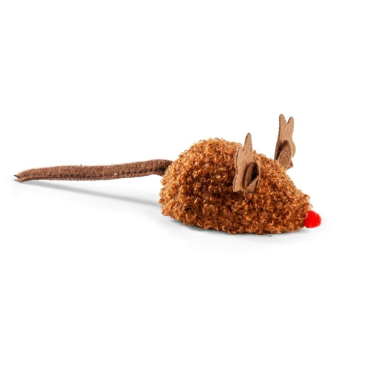 Little&Bigger Quirky X-mas Rudolf-Mus med LED och Pipljud