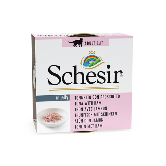 Ekonomipack: Schesir i gelé 24 x 85 g - Tonfisk & skinka