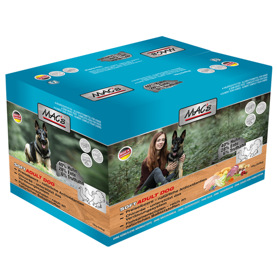 Ekonomipack: 6 påsar MAC's Soft hundfoder till lågt pris! - Grain Free (6 x 5 kg)