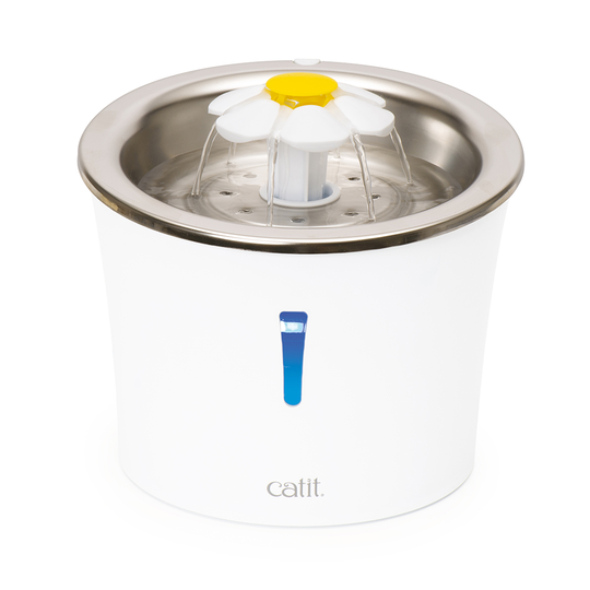 Catit Flower Fountain rostfritt stål - Dricksbrunn 3 liter