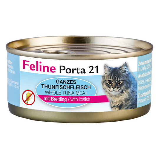 Feline Porta 21 6 x 156 g - Tonfisk med skarpsill - spannmålsfritt