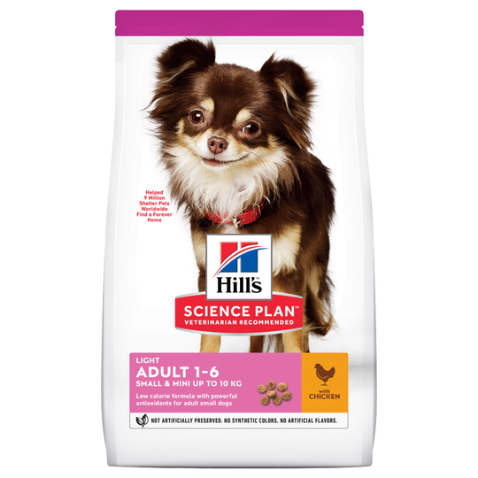 6 kg Hill's Science Plan Small/Mini hundfoder till sparpris! - Adult 1-6 Light Small & Mini Chicken