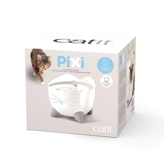 Catit PIXI vattenfontän, rostfritt stål - Dricksbrunn 2,5 l