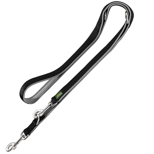 HUNTER Neopren koppel svart/grått - L 200 cm, B 20 mm brett, justerbar längd