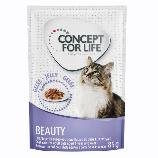 Concept for Life Persian Adult - Som komplettering: 12 x 85 g Concept for Life Beauty i gelé