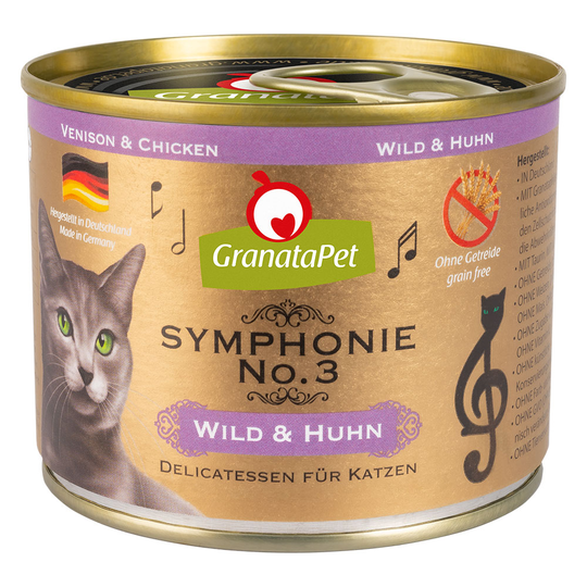 Ekonomipack: GranataPet Symphonie 12 x 200 g - Vilt & kyckling