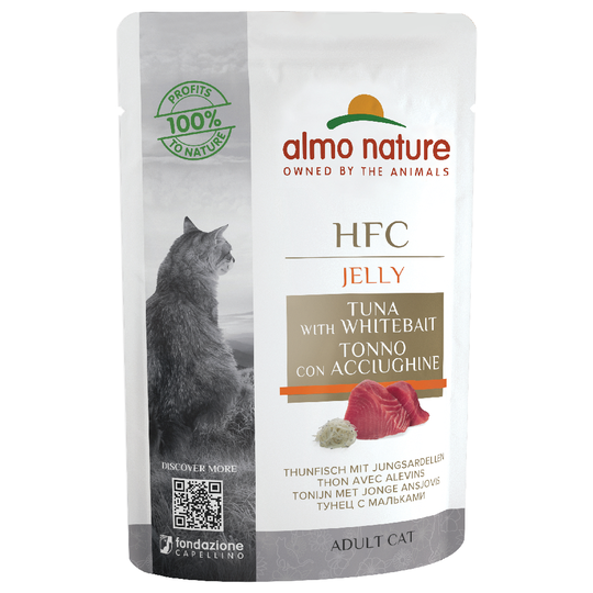 Almo Nature HFC Jelly Pouch 6 x 55 g - Tonfisk & skarpsill