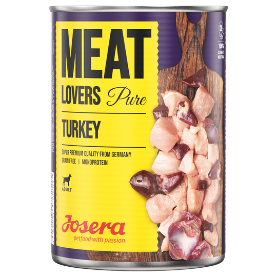 Ekonomipack: Josera Meatlovers Pure 12 x 800 g - Kalkon
