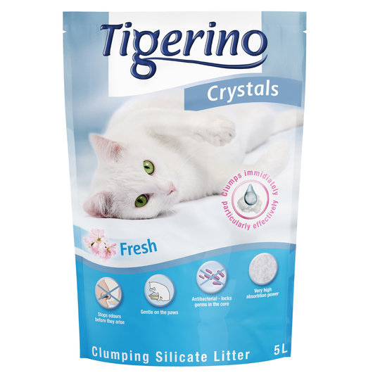 Tigerino Crystals Fresh - klumpbildande kattströ - 5 l