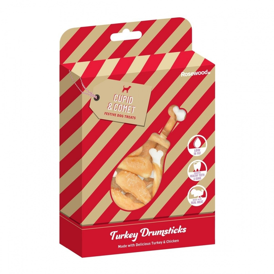 Rosewood Xmas Chicken & Turkey Drumstick 160 g