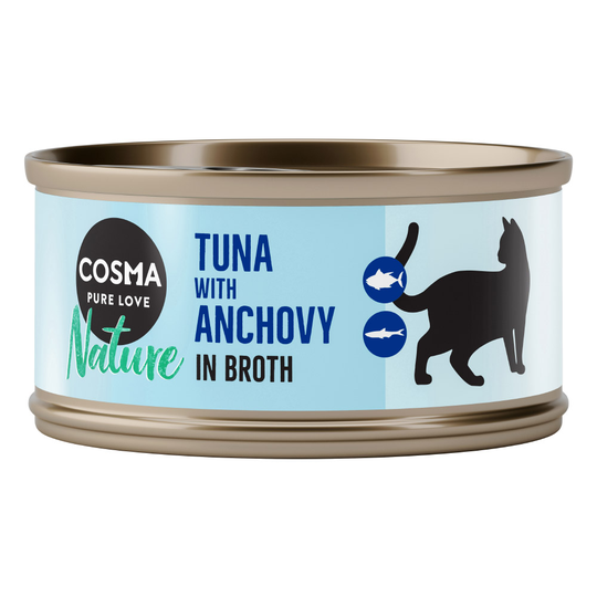 Cosma Nature 24 x 70 g till kanonpris! - Tonfisk med hela sardiner