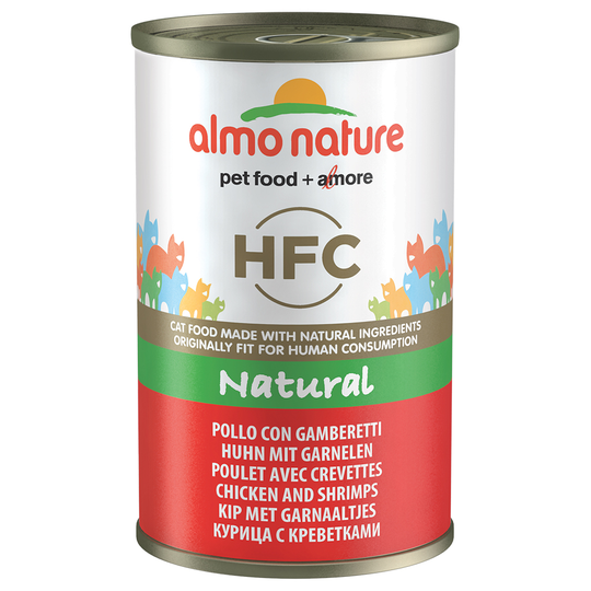 Ekonomipack: Almo Nature HFC 24 x 140 g - Kyckling & räkor