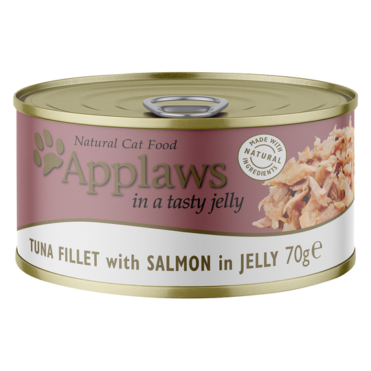 Applaws i gelé kattfoder 6 x 70 g - Tonfisk & lax