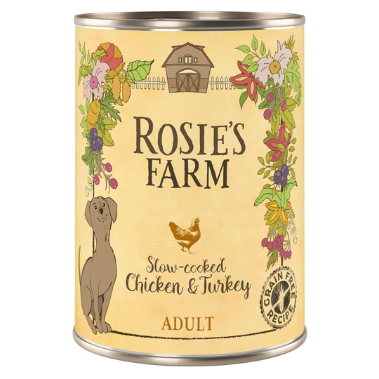 Rosie's Farm Adult 6 x 400 g - Chicken & Turkey