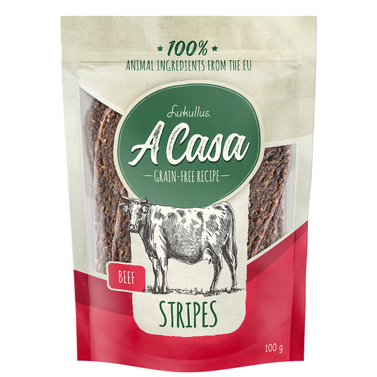 Lukullus A Casa Stripes Beef Ekonomipack: 3 x 100 g