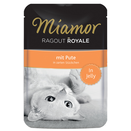 Miamor Ragout Royale i gelé 22 x 100 g - Kalkon