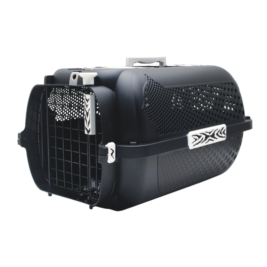 Catit White Tiger Voyageur transportbur - svart - Storlek XS: L 57 x B 38 x H 31 cm