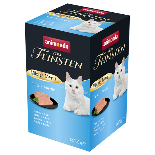 Ekonomipack: Animonda vom Feinsten Mild Menu Adult 36 x 100 g - Kalkon & öring