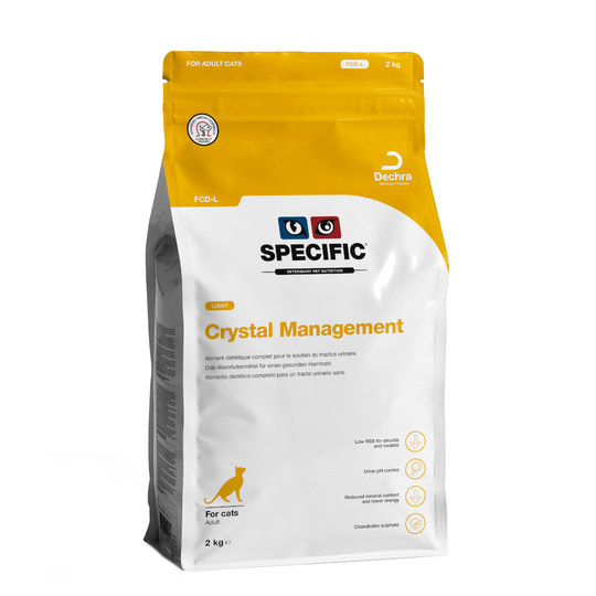 Specific Cat FCD - L Crystal Management Light - Ekonomipack: 2 x 2 kg