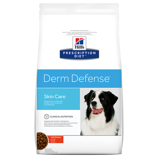 Hill's Prescription Diet Derm Defense Chicken hundfoder - Ekonomipack: 2 x 12 kg