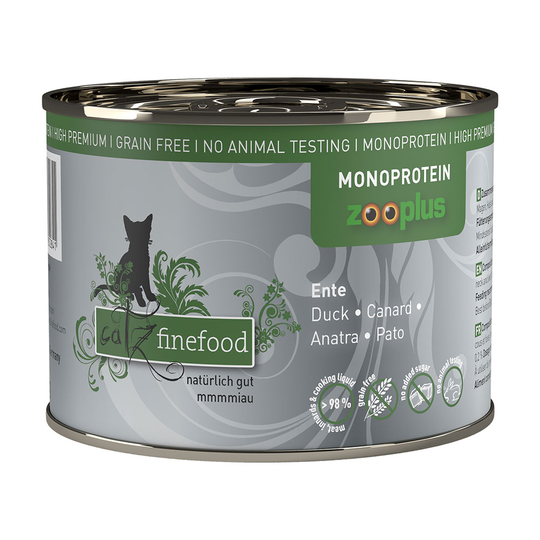 catz finefood Monoprotein zooplus 6 x 200 g - Anka