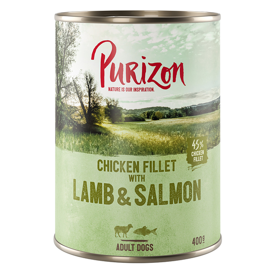 Purizon Adult 6 x 400 g - Lamb & Salmon with Potato & Pear