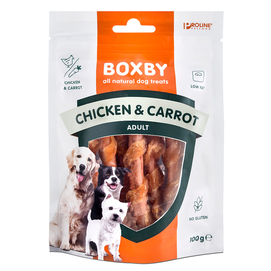 Boxby hundgodis till sparpris! - Snacks Chicken & Carrot 100 g