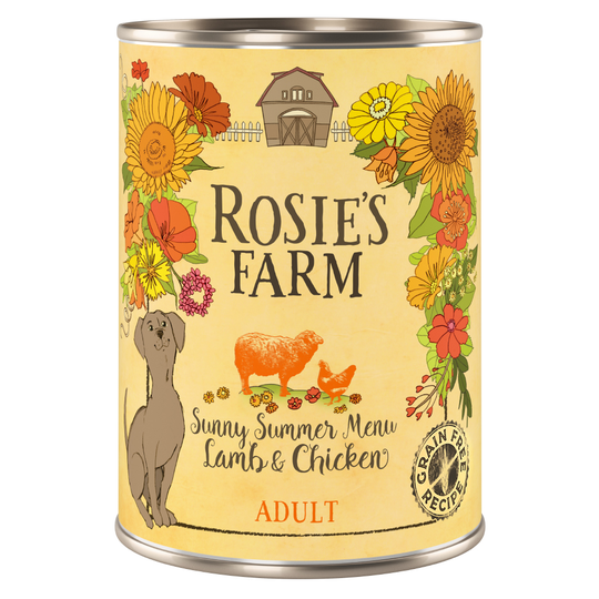 Rosie's Farm Sommar Edition Lamb & Chicken Ekonomipack: 24 x 400 g
