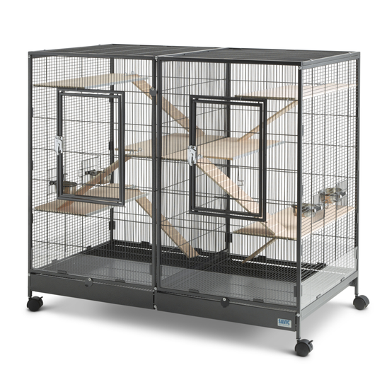 Savic Tasmania 120 smådjursbur - L 120 x B 65 x H 107 cm (2 paket*)