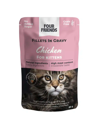 Kitten Chicken in Gravy Pouch - 24 st x 85 g