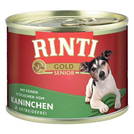 RINTI Gold Senior 12 x 185 g - Kanin