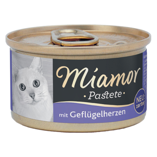 Ekonomipack: Miamor Paté 24 x 85 g - Fjäderfähjärta