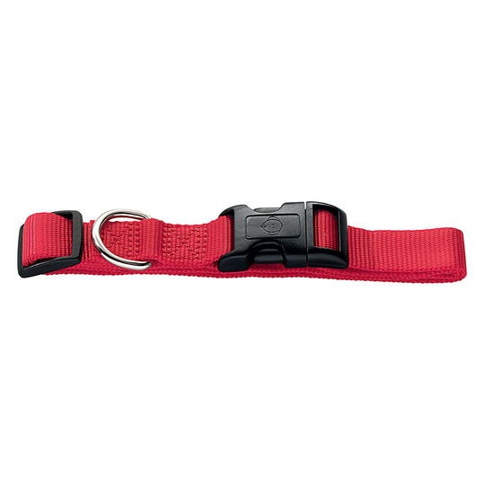 HUNTER Ecco Sport Vario Basic halsband, rött - Storlek M: 35 - 53 cm halsomfång, bredd 20 mm
