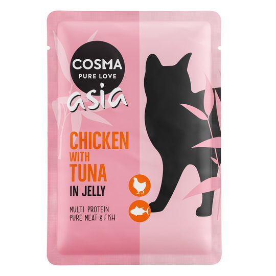 Prova på pris: 6 x 100 g Cosma Original och Cosma Asia - Asia Kyckling & tonfisk