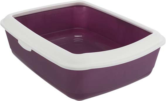 Kattlåda Classic - Berry/Vit