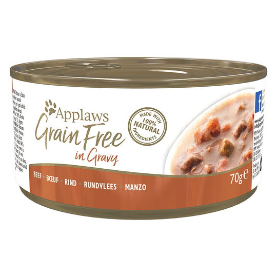 Applaws Grainfree in Gravy 6 x 70 g - Nötkött