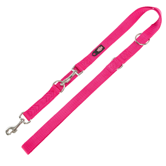 Trixie Premium justerbart koppel, fuchsia - Stl. M-L: 2 m långt/20 mm brett