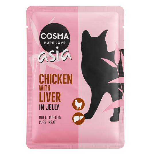 Prova på pris: 6 x 100 g Cosma Original och Cosma Asia - Asia Kyckling & kycklinglever