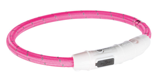 Lysande halsband - XS-Small / Rosa