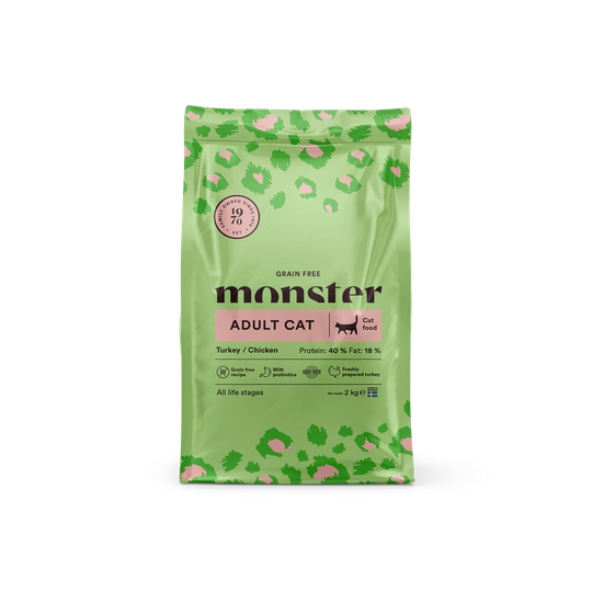 Grain Free Adult Chicken & Turkey Kattfoder - 2 kg