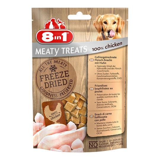 8in1 Meaty Treats - Ekonomipack: 2 x Kycklingbröst (2 x 50 g)