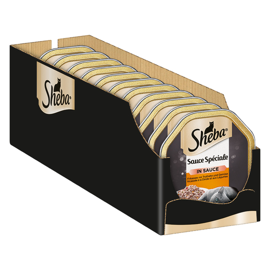 Sheba 22 x 85 g portionsform - Frikassé med kalkon & grönsaker