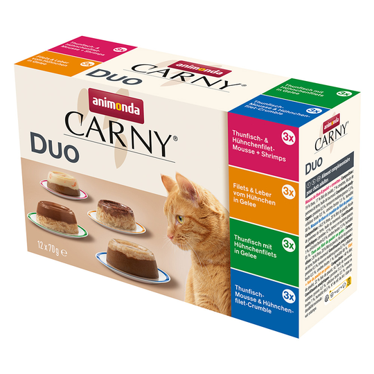 Animonda Carny Adult Duo 24 x 70 g - Mix (4 sorter)
