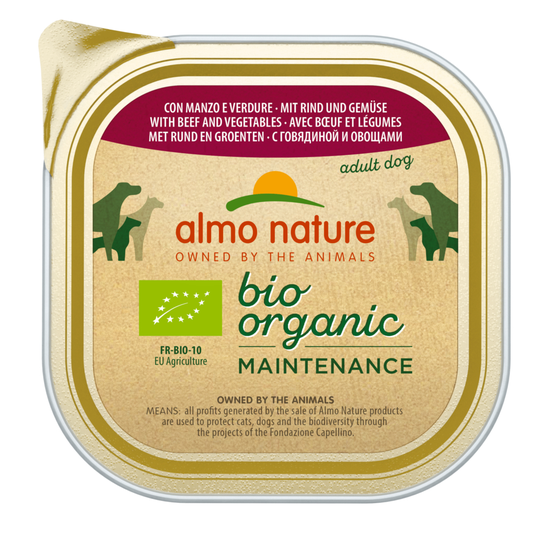 Almo Nature BioOrganic Maintenance 9 x 300 g - Eko nötkött & eko grönsaker