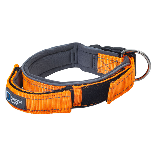 ArmoredTech Dog Control hundhalsband, orange - Stl. S: halsomfång 33-38 cm, bredd 30 mm