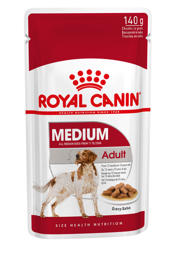 Medium Adult Våtfoder för hund - 10 x 140 g