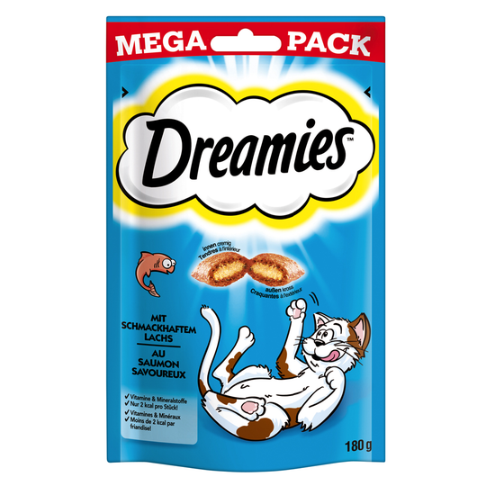 Dreamies Cat Treats Big Pack 180 g - Lax (180 g)