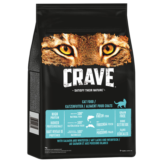 Crave Adult Salmon & White Fish - Ekonomipack: 2 x 7 kg