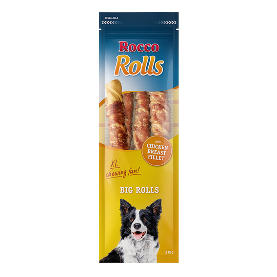 Rocco Big Rolls - Kycklingbröstfilé 315 g